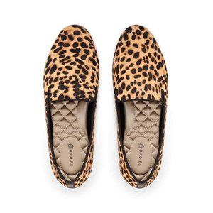 Birdies Starling classic in cheetah calf hair 7.5